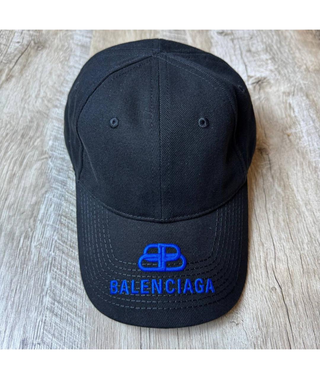 BALENCIAGA Темно-синяя хлопковая кепка/бейсболка, фото 7