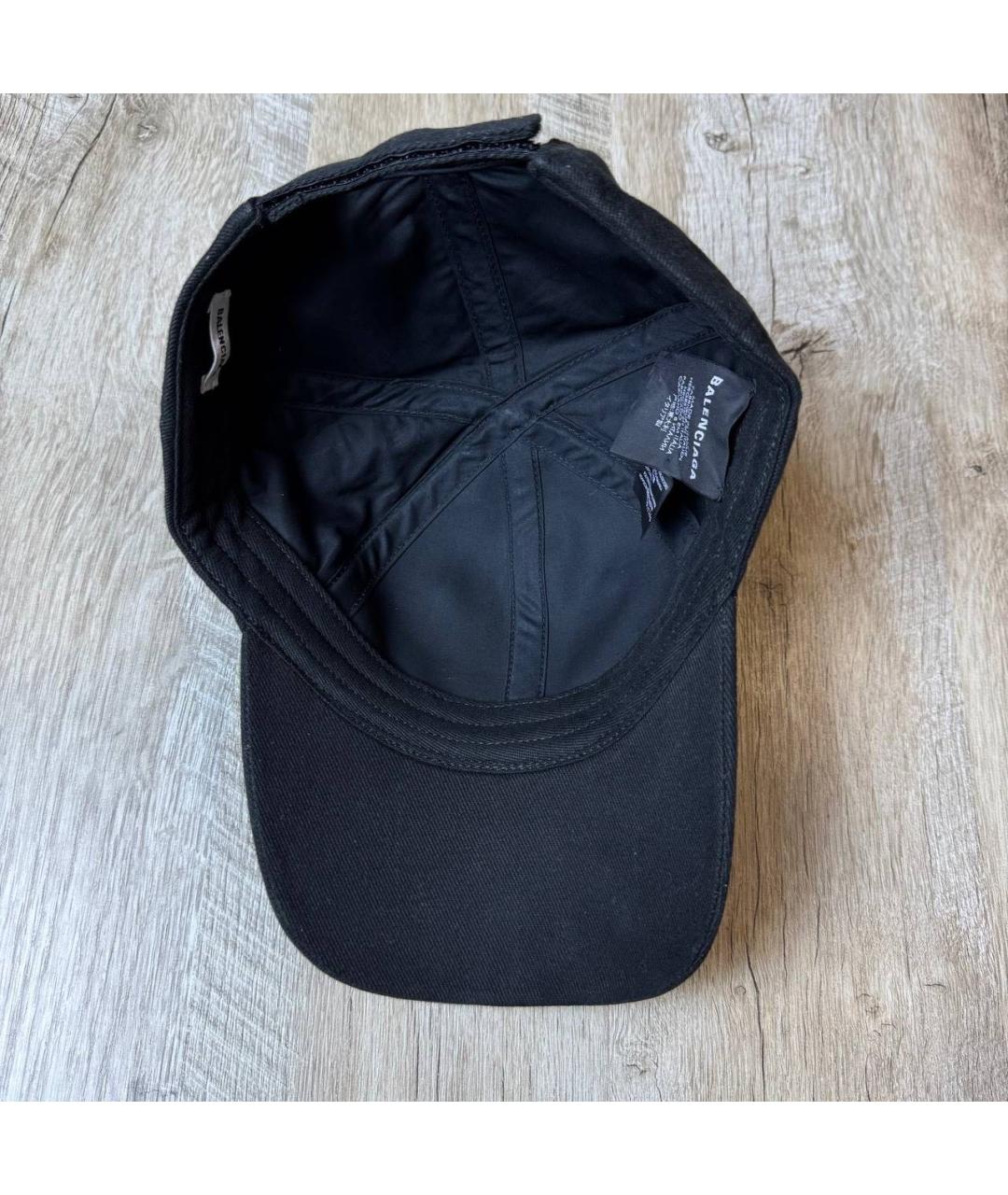 BALENCIAGA Темно-синяя хлопковая кепка/бейсболка, фото 3