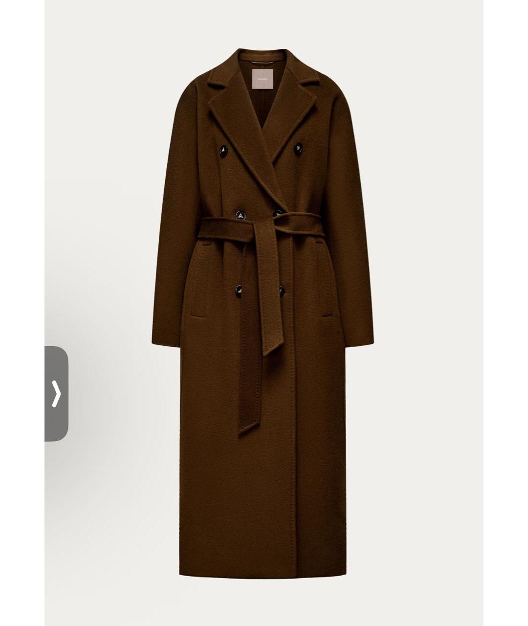 12 STOREEZ Коричневое кашемировое пальто, фото 5