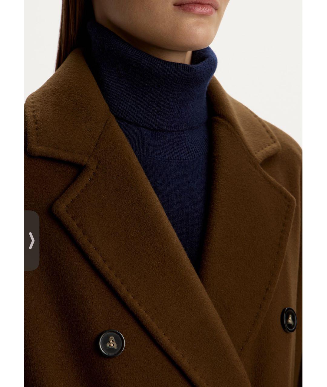 12 STOREEZ Коричневое кашемировое пальто, фото 3