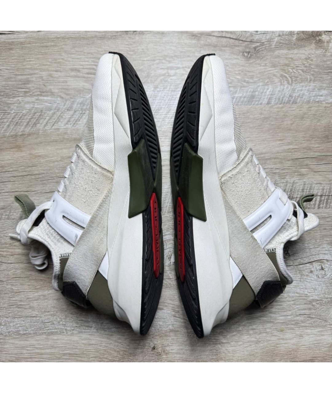 TOM FORD Бежевые текстильные низкие кроссовки / кеды, фото 4