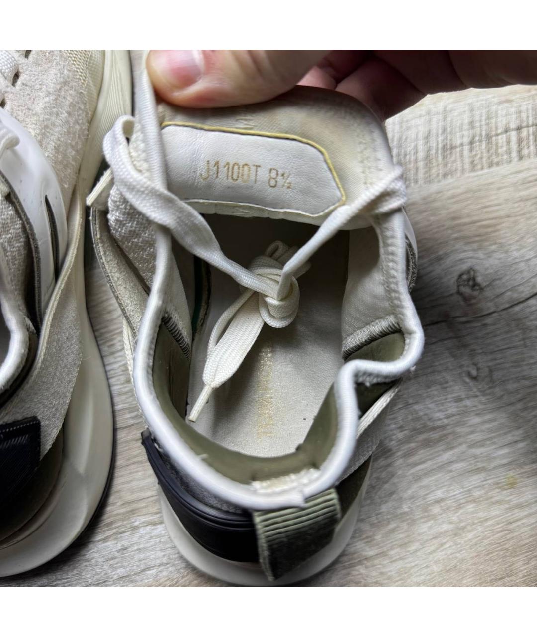 TOM FORD Бежевые текстильные низкие кроссовки / кеды, фото 6