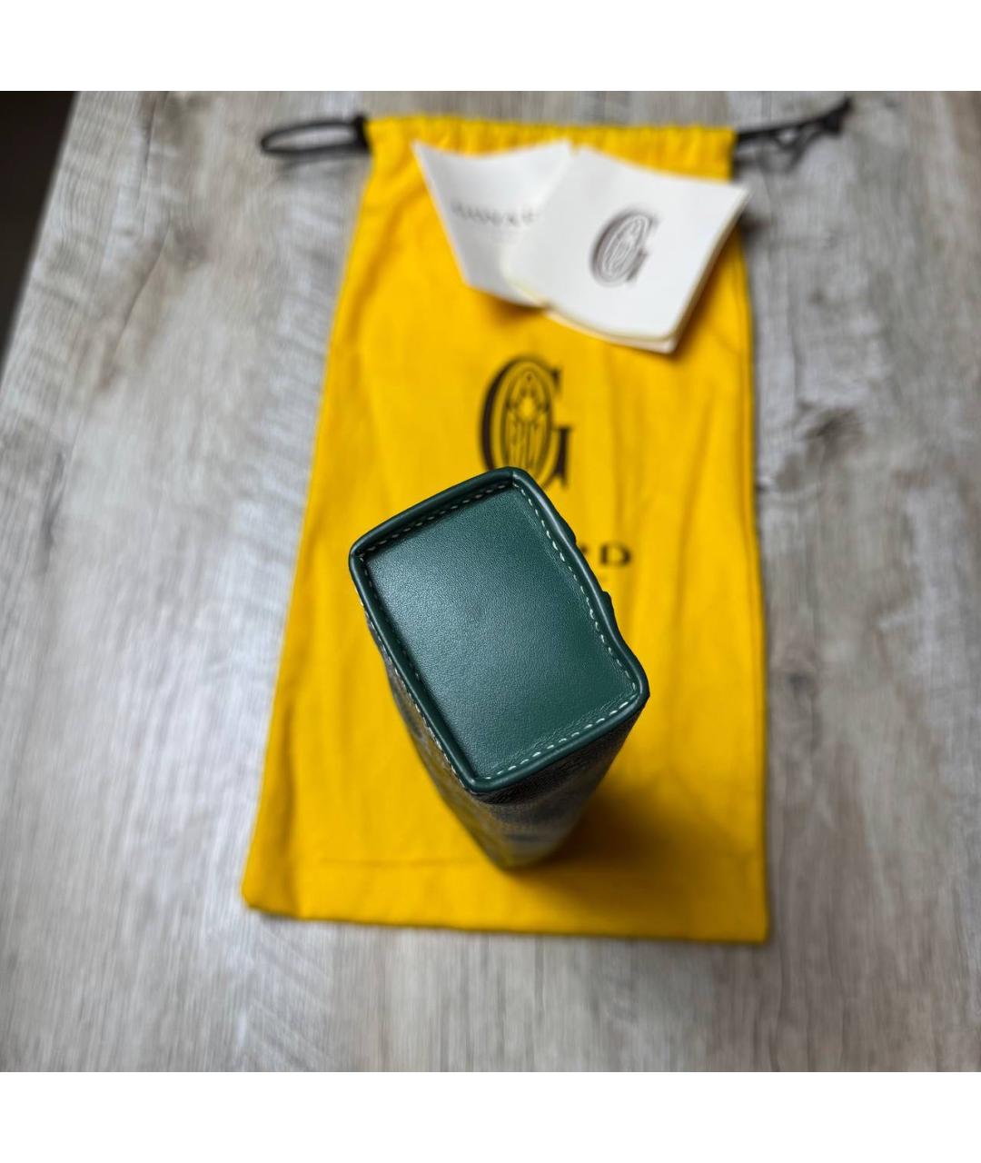 GOYARD Зеленый кошелек, фото 7