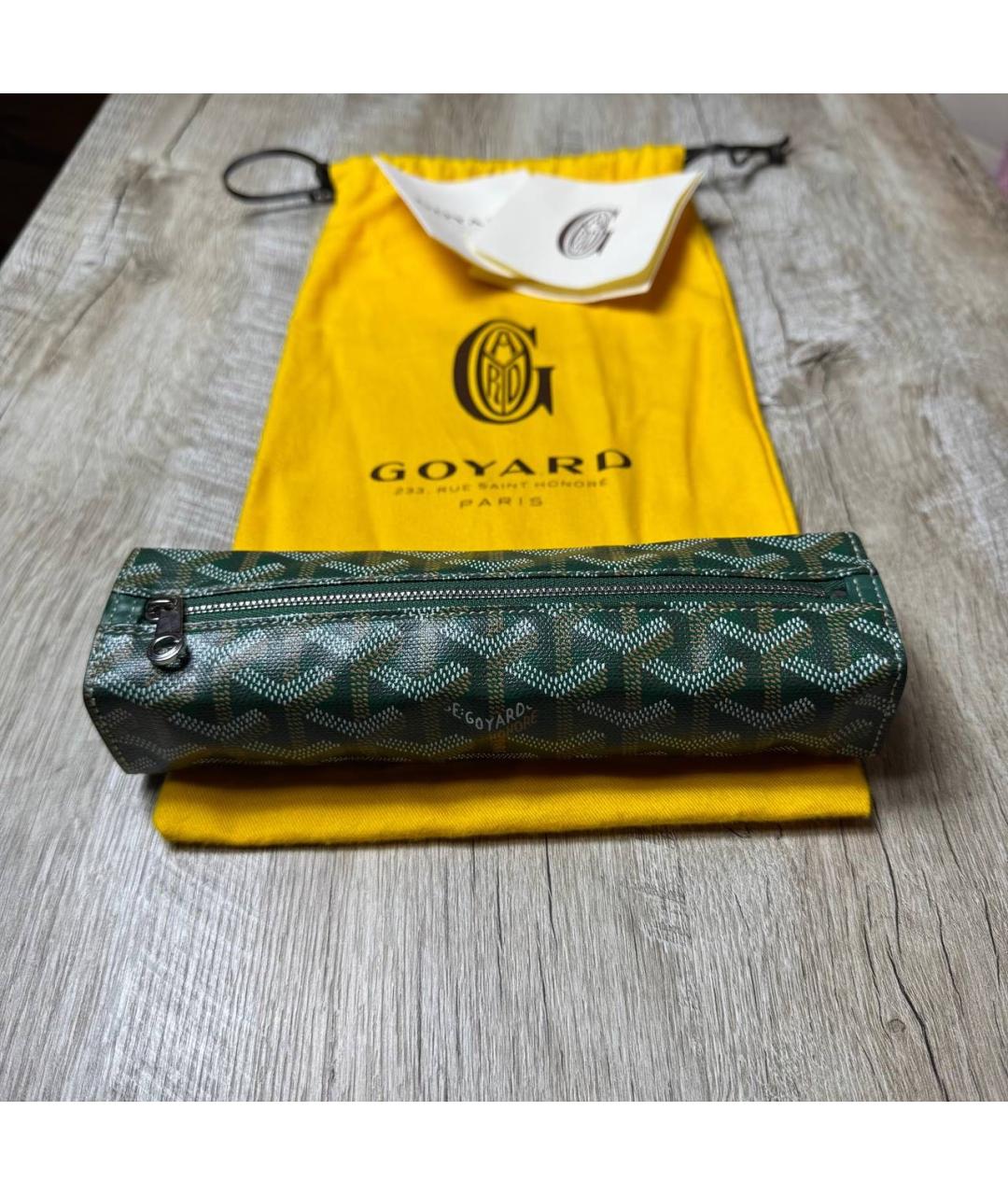 GOYARD Зеленый кошелек, фото 9