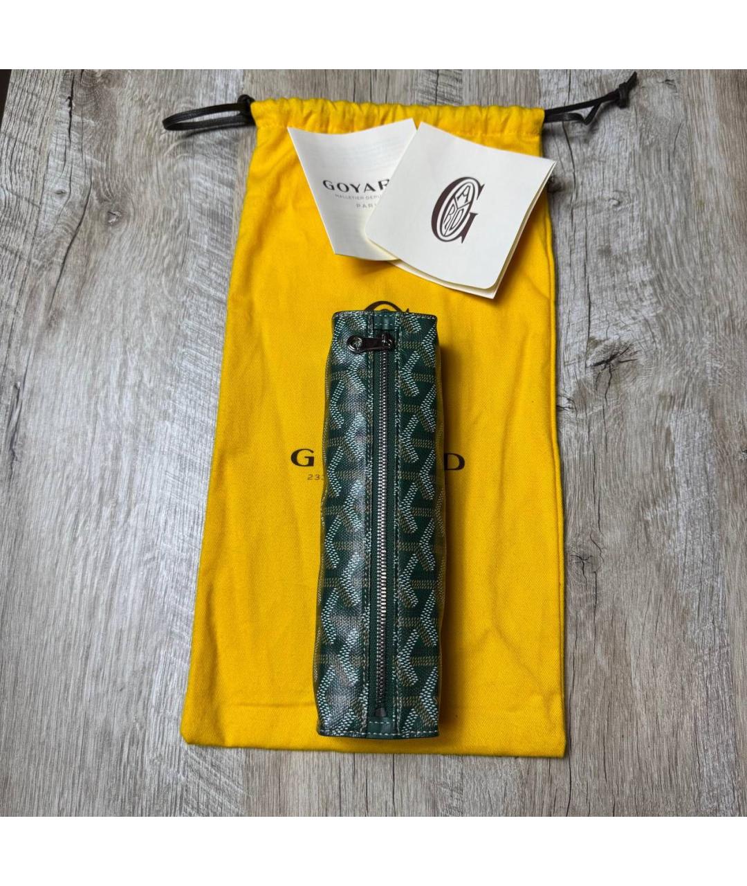 GOYARD Зеленый кошелек, фото 8