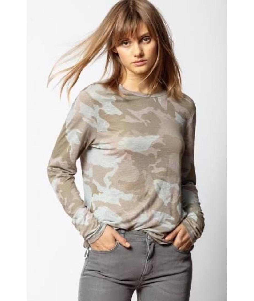 ZADIG & VOLTAIRE Мульти льняной джемпер / свитер, фото 6