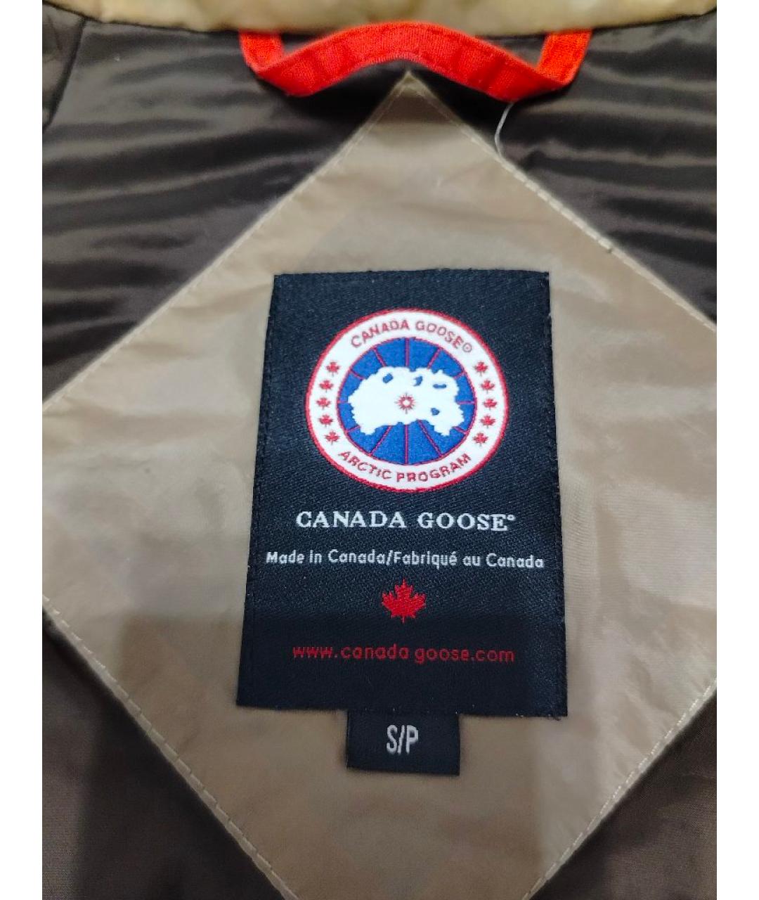 CANADA GOOSE Бежевый меховой жилет, фото 3