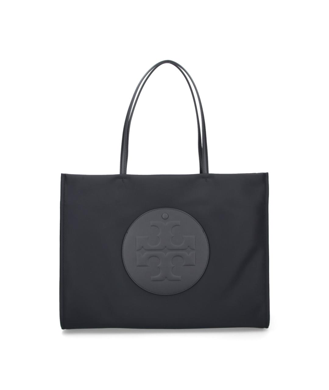 TORY BURCH Черная тканевая сумка тоут, фото 1