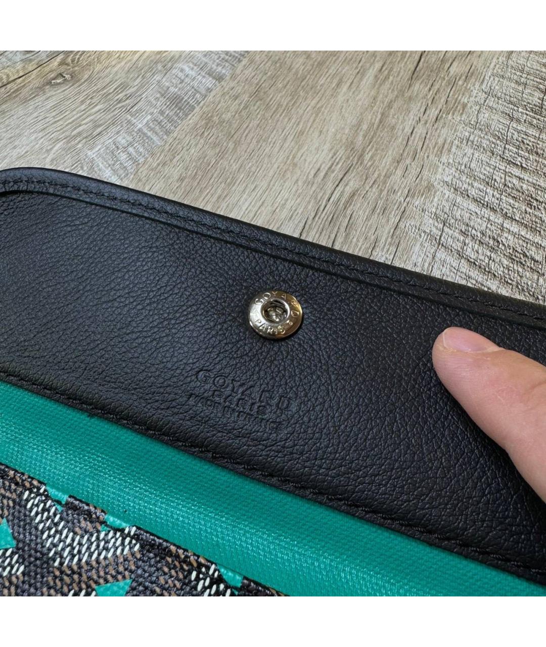 GOYARD Черный кошелек, фото 4
