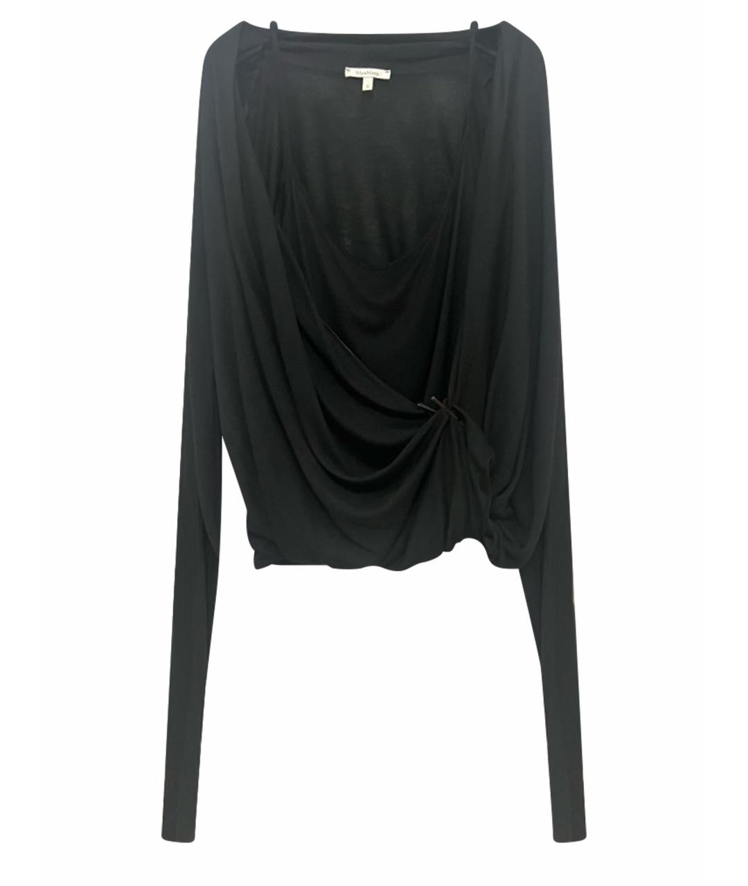MAX MARA Черная вискозная блузы, фото 1