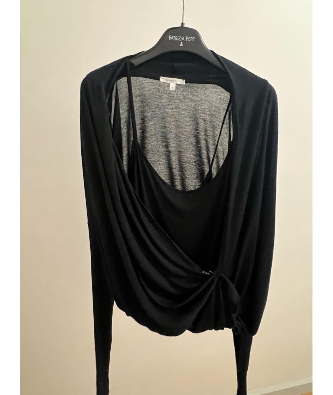 MAX MARA Черная вискозная блузы, фото 2