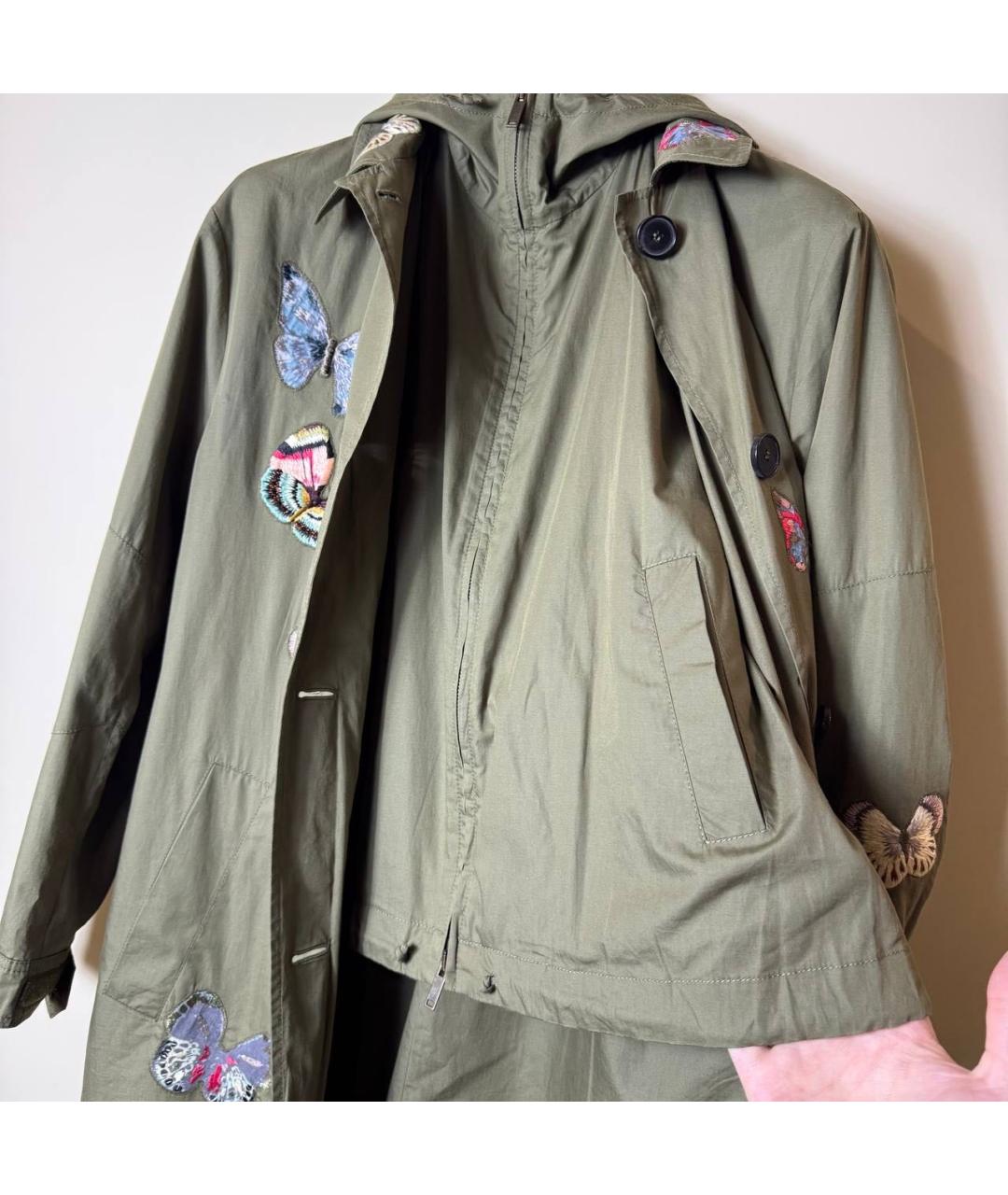 VALENTINO Хаки хлопковый тренч/плащ, фото 5