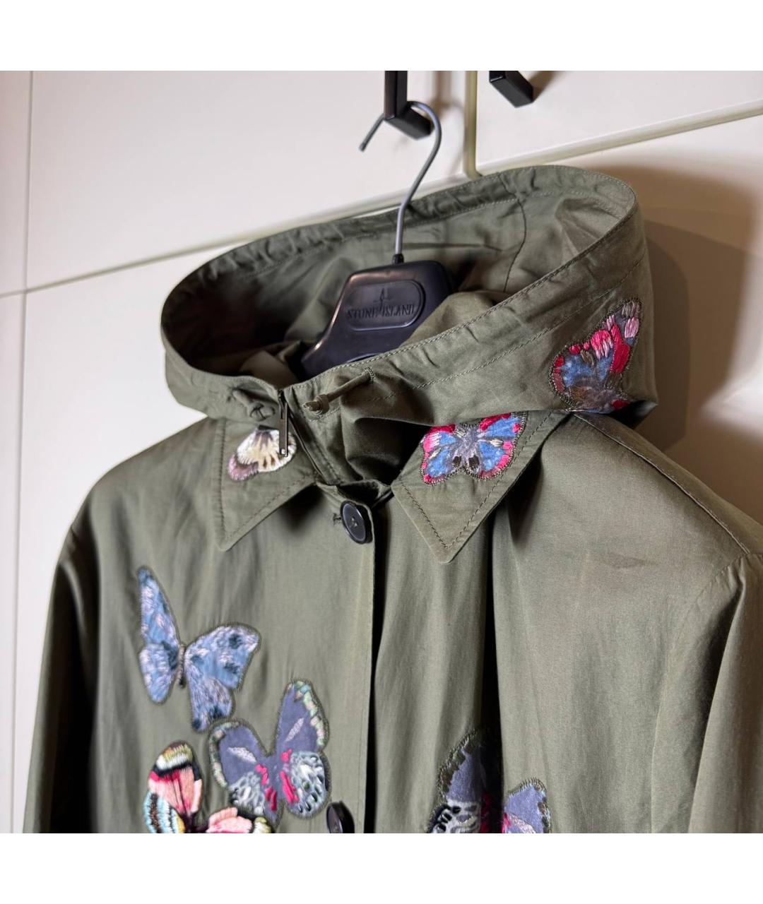 VALENTINO Хаки хлопковый тренч/плащ, фото 6