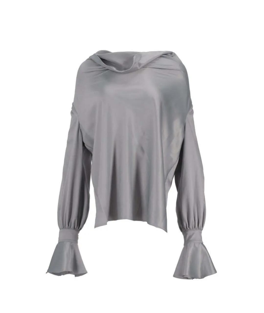 PINKO Серая полиэстеровая блузы, фото 1