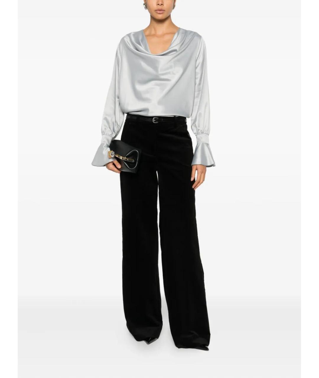 PINKO Серая полиэстеровая блузы, фото 2