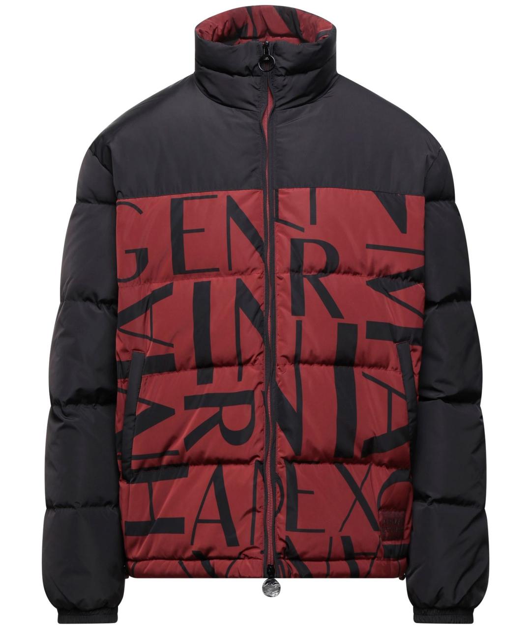 ARMANI EXCHANGE Бордовый полиэстеровый пуховик, фото 1