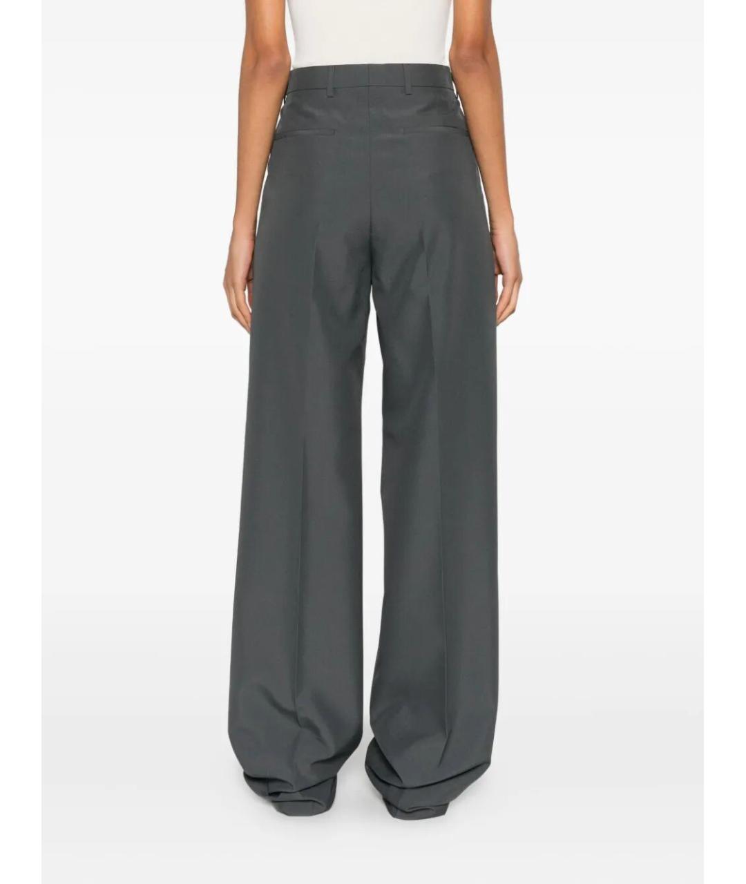 GUCCI Серые полиэстеровые брюки широкие, фото 4