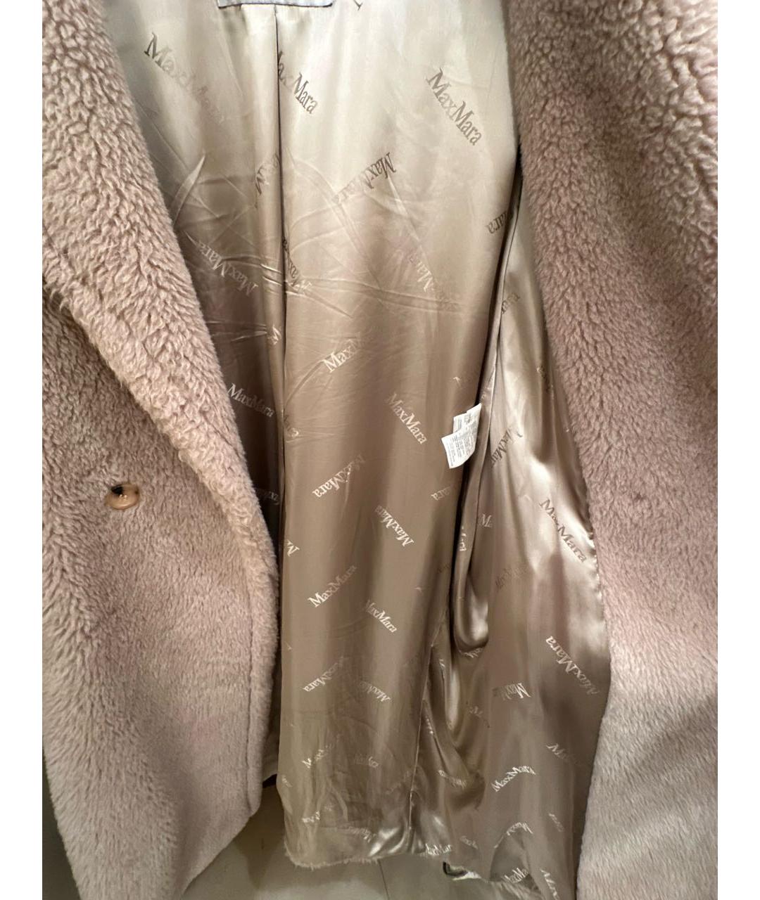 MAX MARA Бежевая шерстяная шуба, фото 6