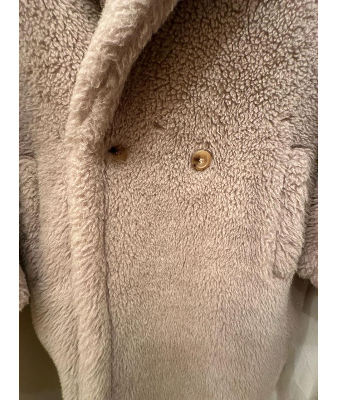 MAX MARA Бежевая шерстяная шуба, фото 4