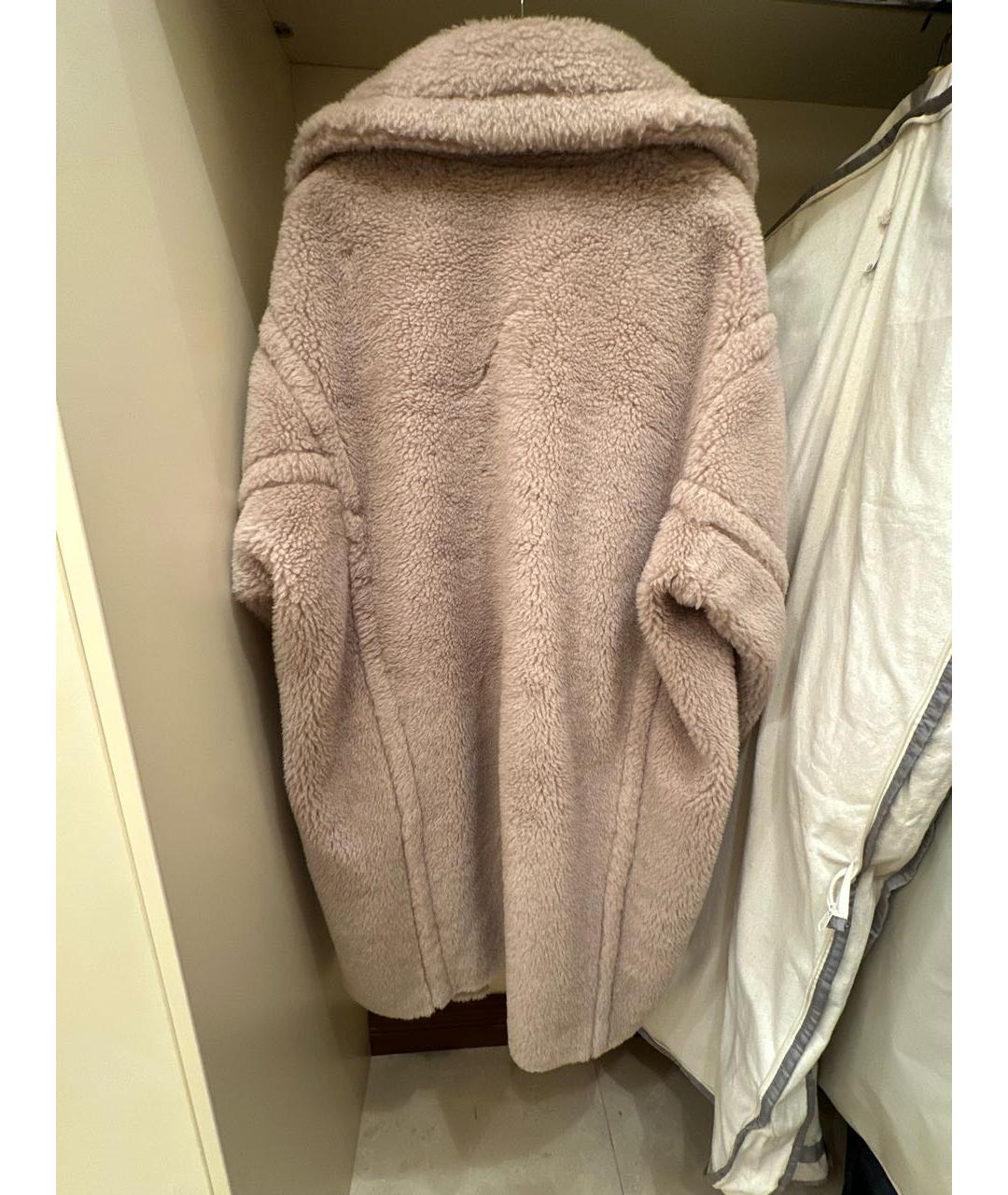 MAX MARA Бежевая шерстяная шуба, фото 2