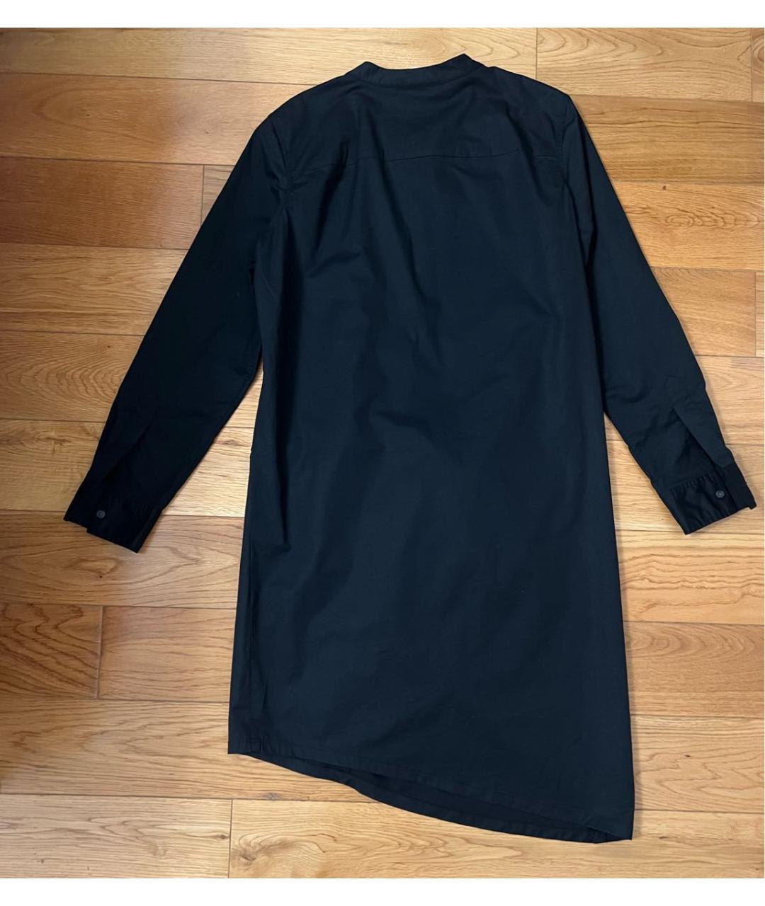 DKNY Черное хлопковое повседневное платье, фото 3