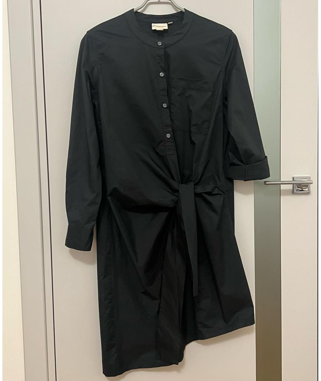 DKNY Черное хлопковое повседневное платье, фото 7