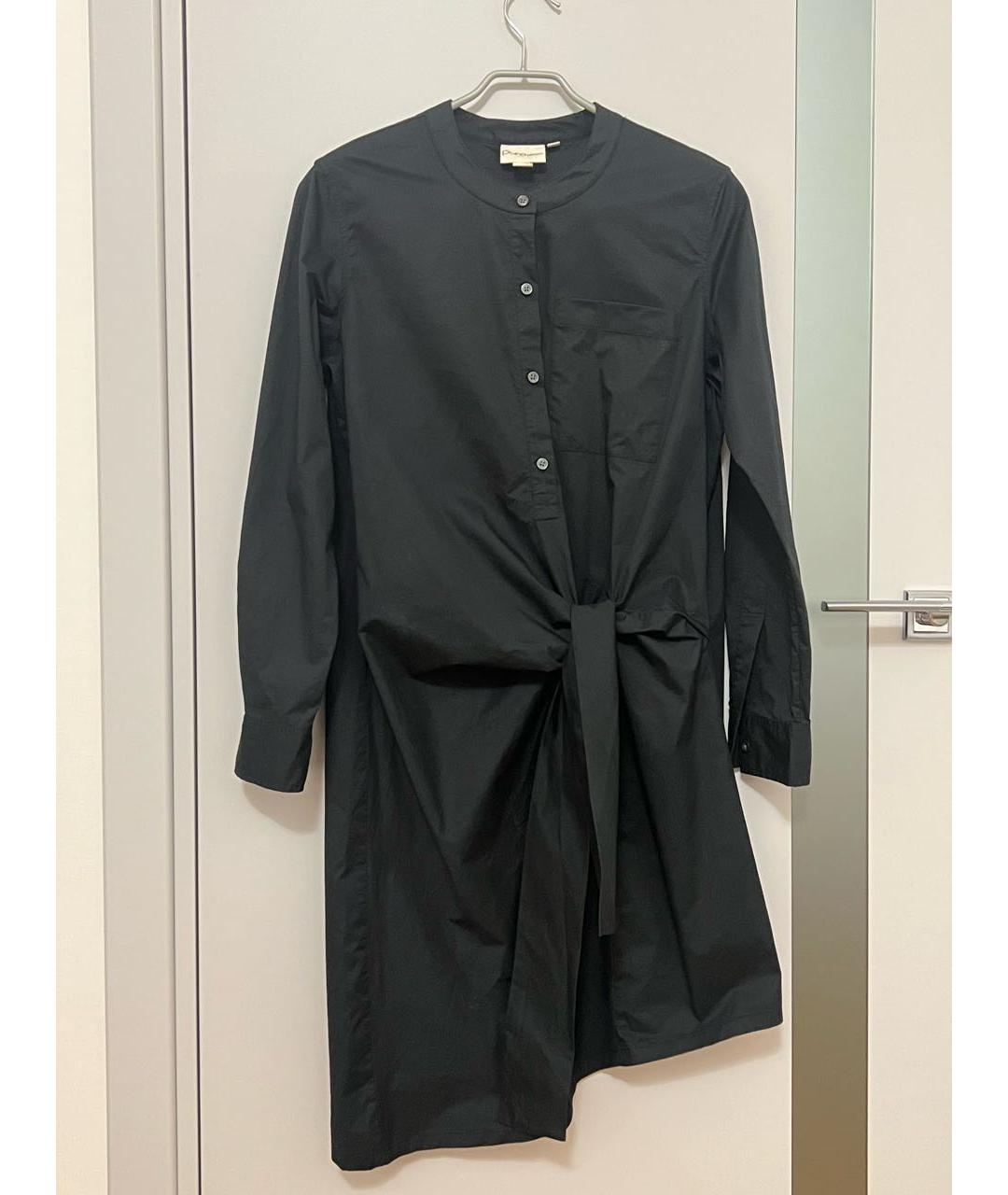 DKNY Черное хлопковое повседневное платье, фото 4
