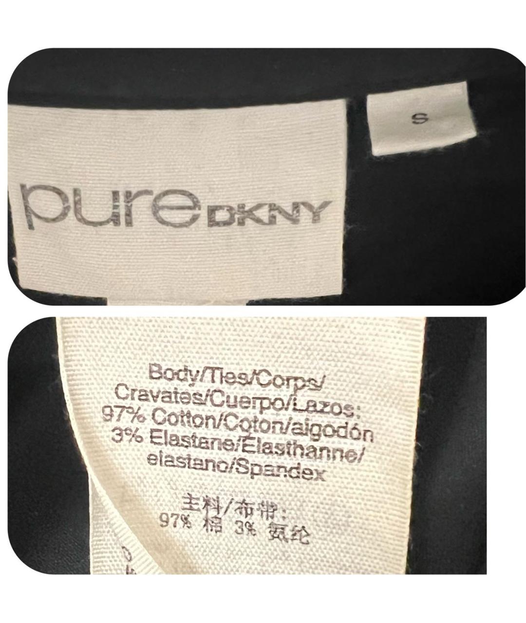 DKNY Черное хлопковое повседневное платье, фото 6