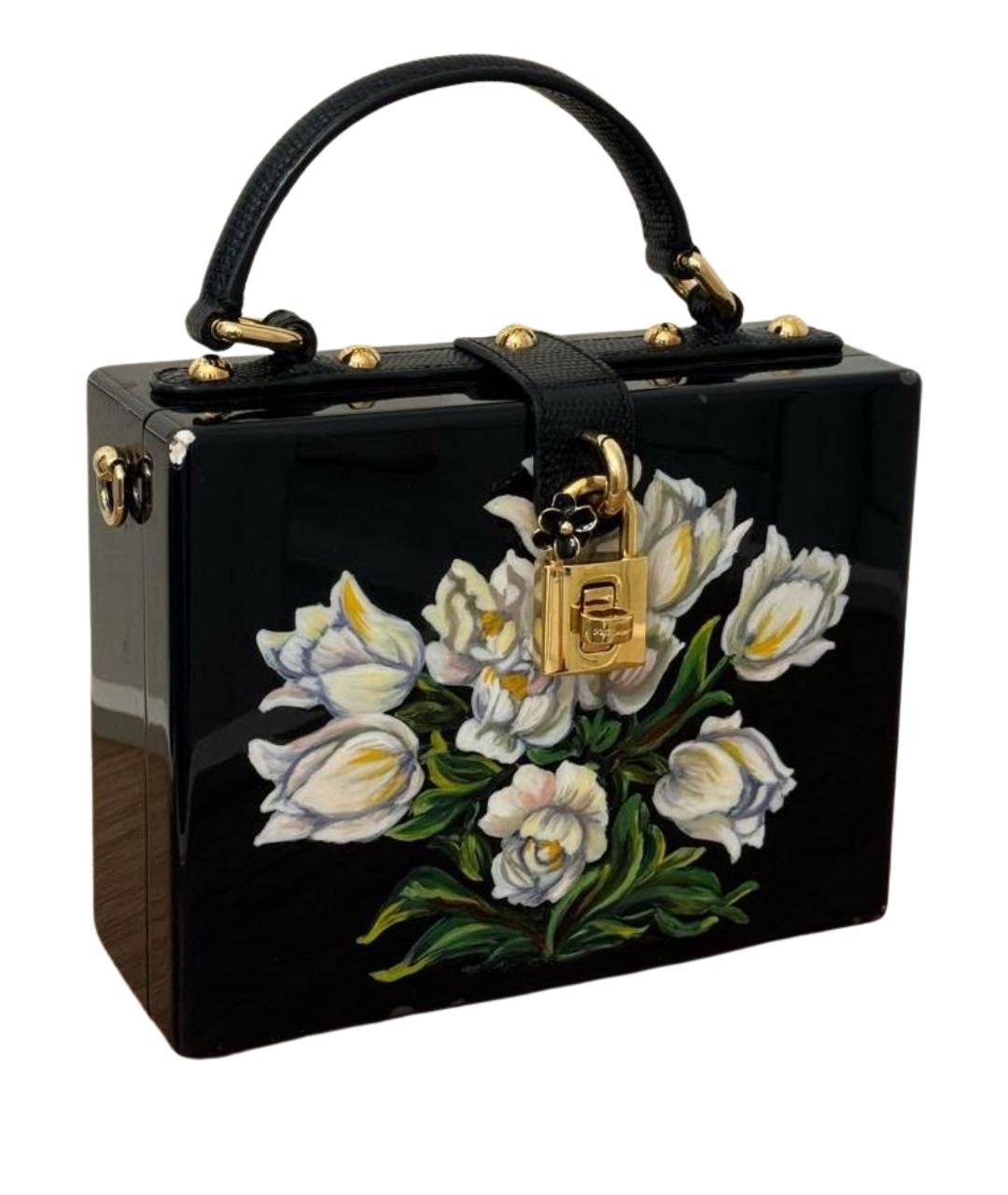 DOLCE&GABBANA Черная сумка с короткими ручками, фото 1