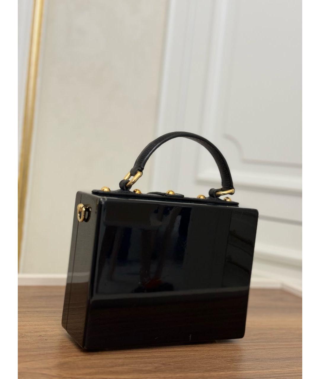 DOLCE&GABBANA Черная сумка с короткими ручками, фото 2