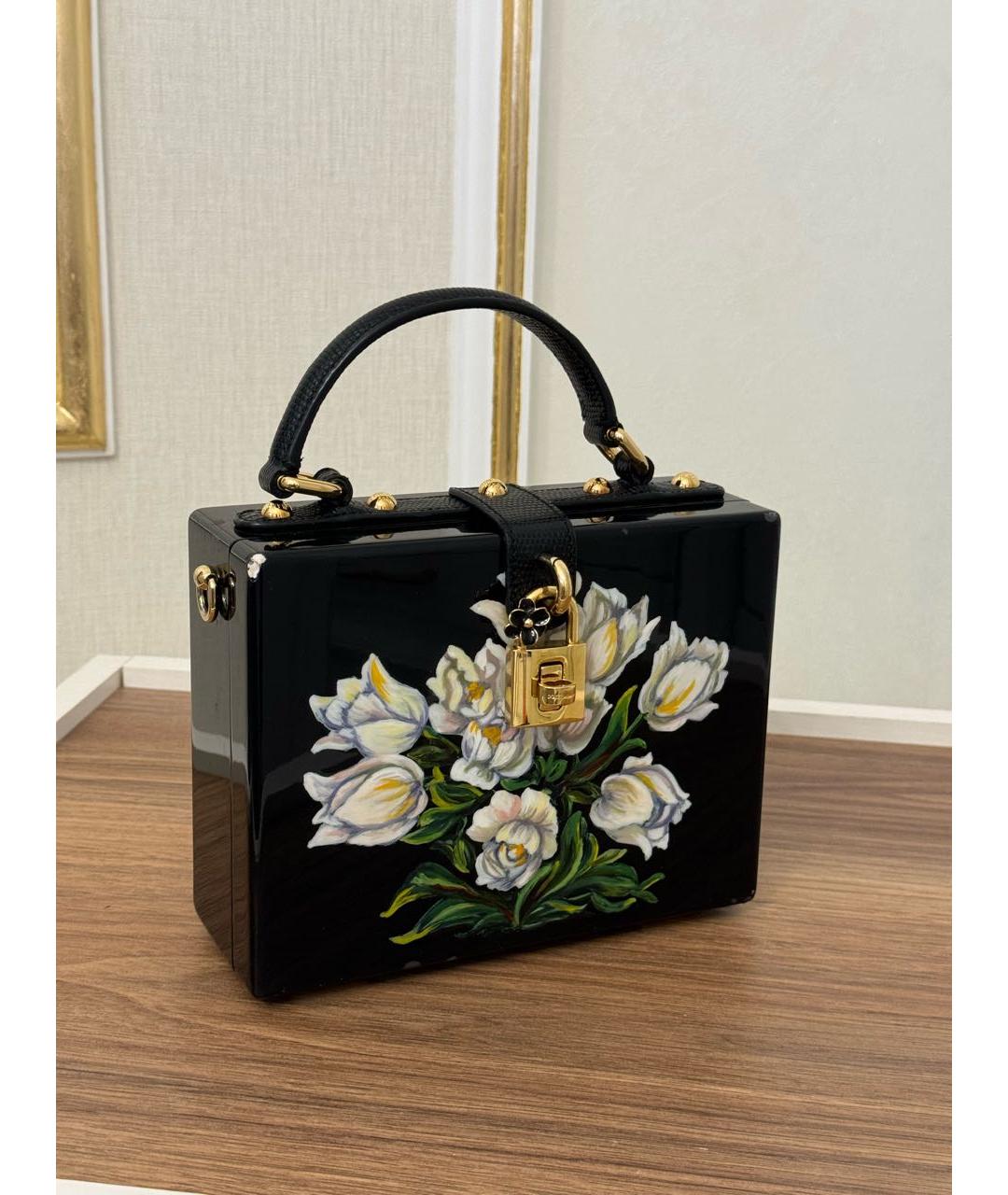 DOLCE&GABBANA Черная сумка с короткими ручками, фото 4