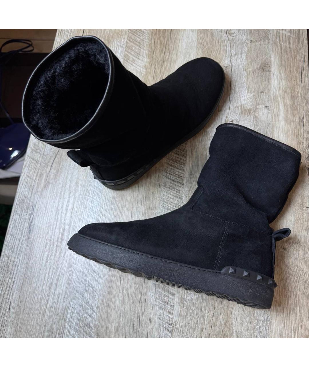 VALENTINO Черные замшевые ботинки, фото 8