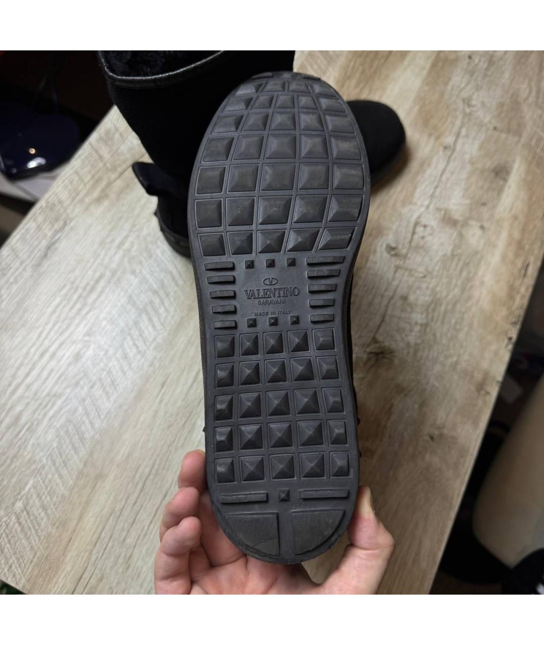 VALENTINO Черные замшевые ботинки, фото 5