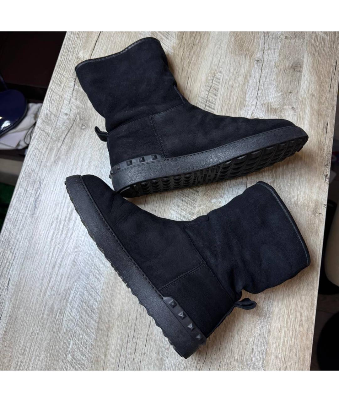 VALENTINO Черные замшевые ботинки, фото 7