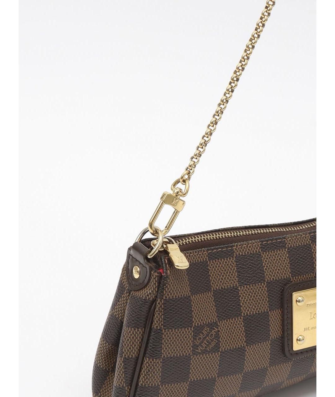 LOUIS VUITTON Коричневая кожаная сумка с короткими ручками, фото 6