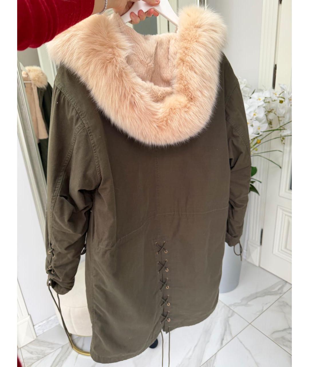 ARMY YVES SALOMON Хаки деним парка, фото 8