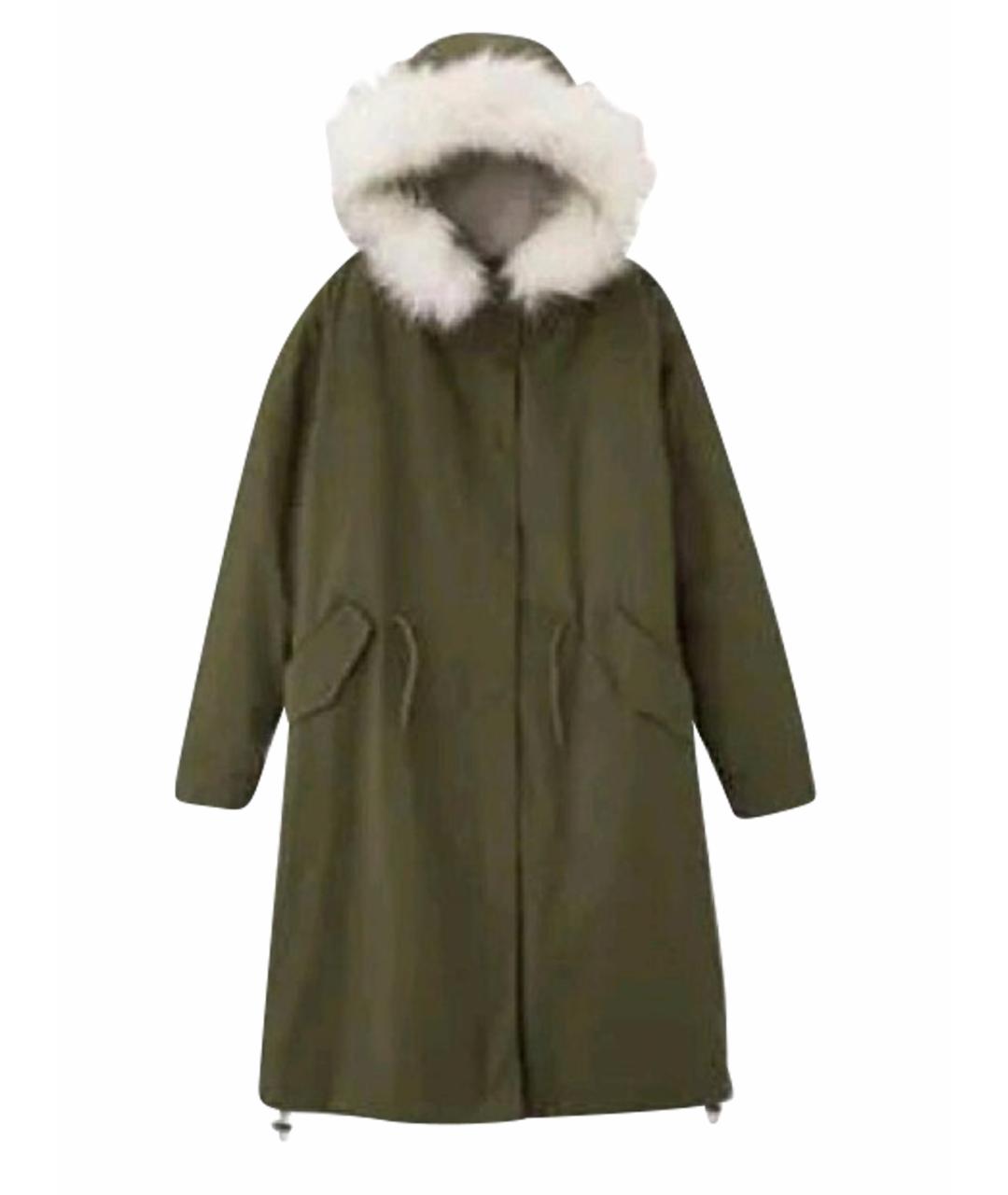 ARMY YVES SALOMON Хаки деним парка, фото 1