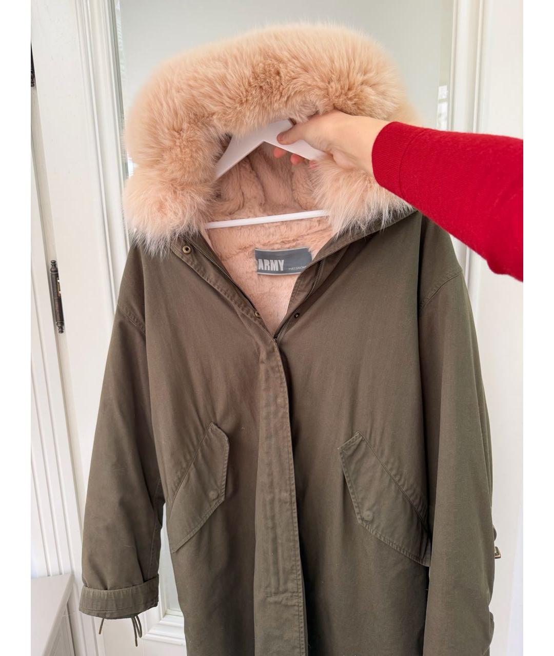 ARMY YVES SALOMON Хаки деним парка, фото 6