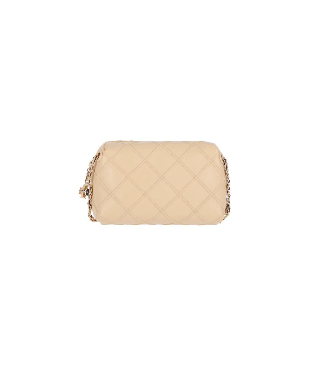 TORY BURCH Бежевая кожаная сумка через плечо, фото 1