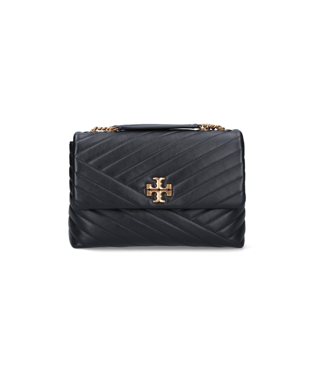 TORY BURCH Черная кожаная сумка через плечо, фото 1