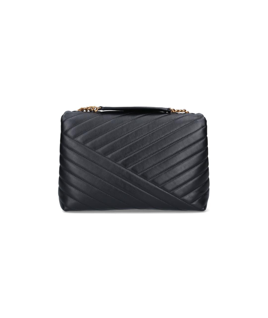 TORY BURCH Черная кожаная сумка через плечо, фото 3