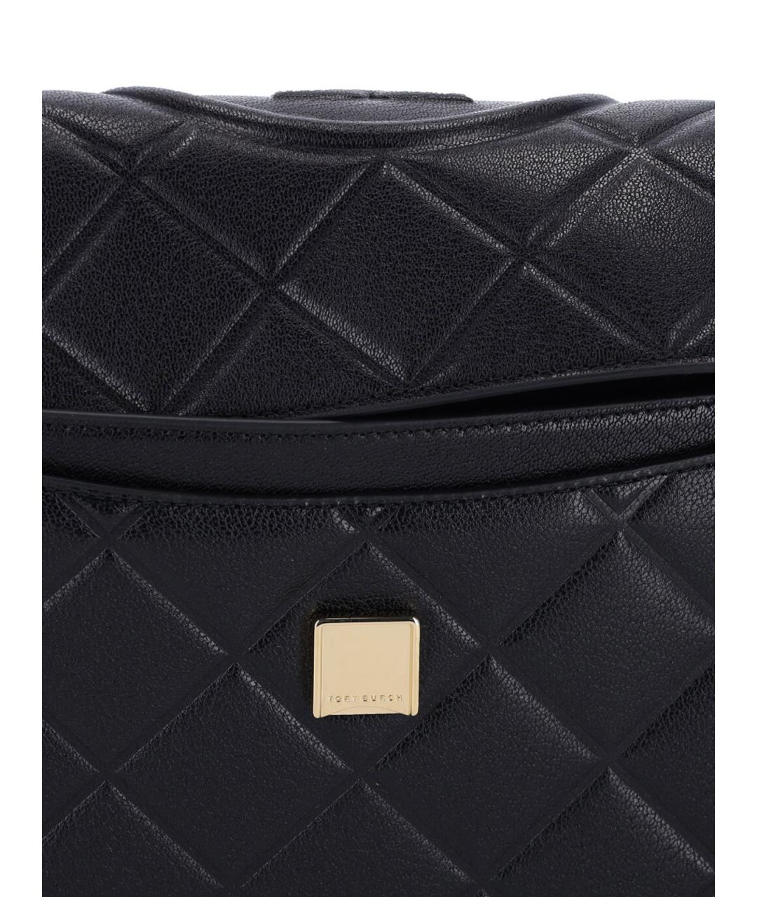 TORY BURCH Черная кожаная сумка через плечо, фото 4