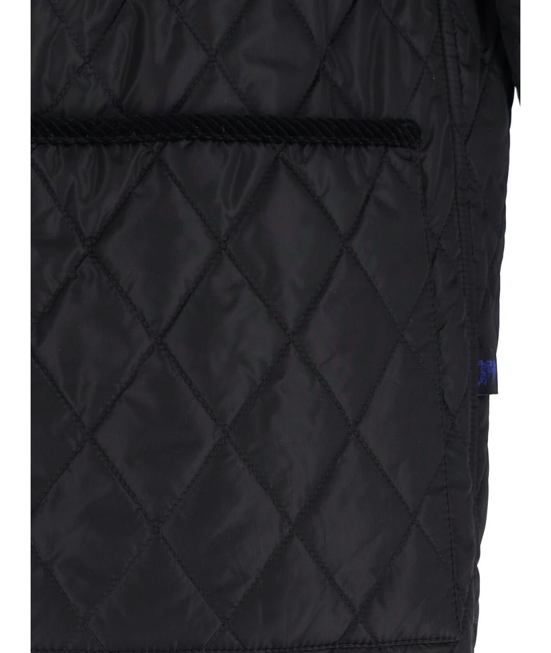 BURBERRY Черная полиамидовая куртка, фото 3