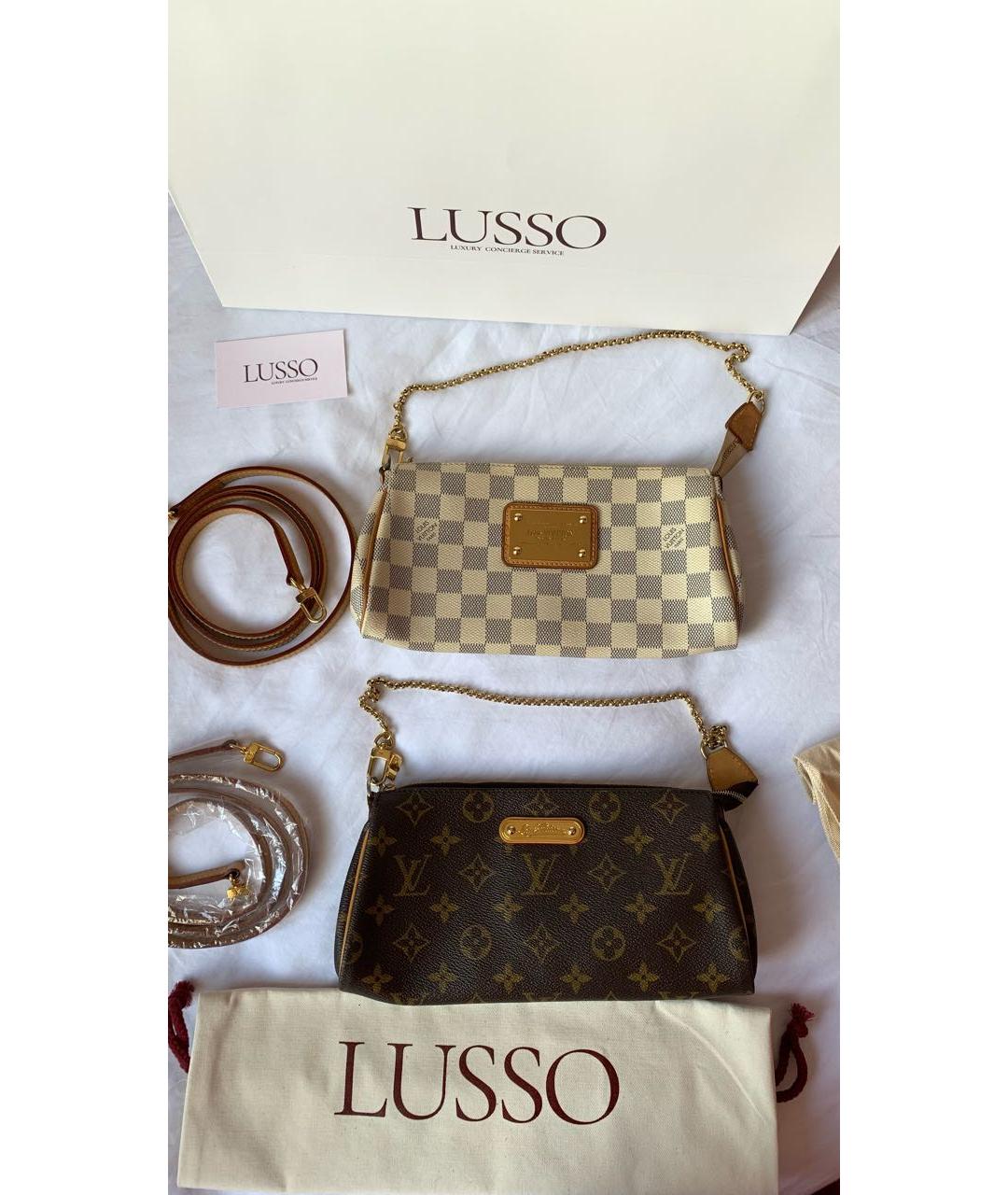 LOUIS VUITTON Коричневая кожаная сумка с короткими ручками, фото 4