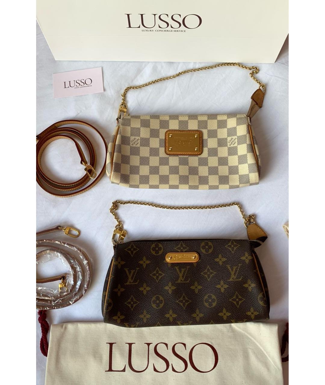 LOUIS VUITTON Коричневая кожаная сумка с короткими ручками, фото 3