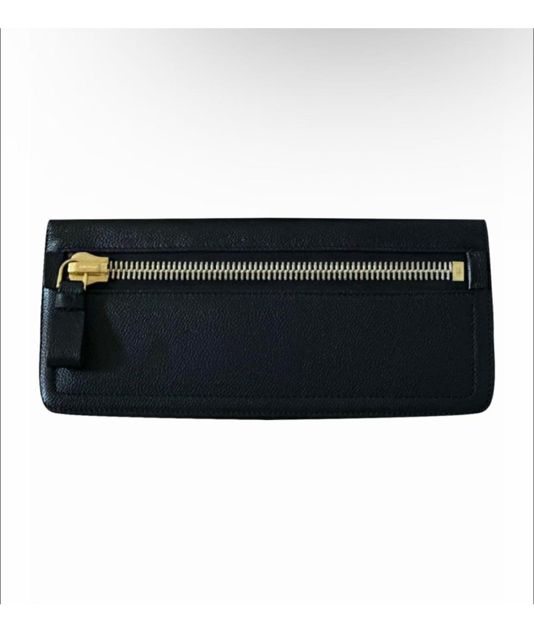 TOM FORD Черный кожаный кошелек, фото 9