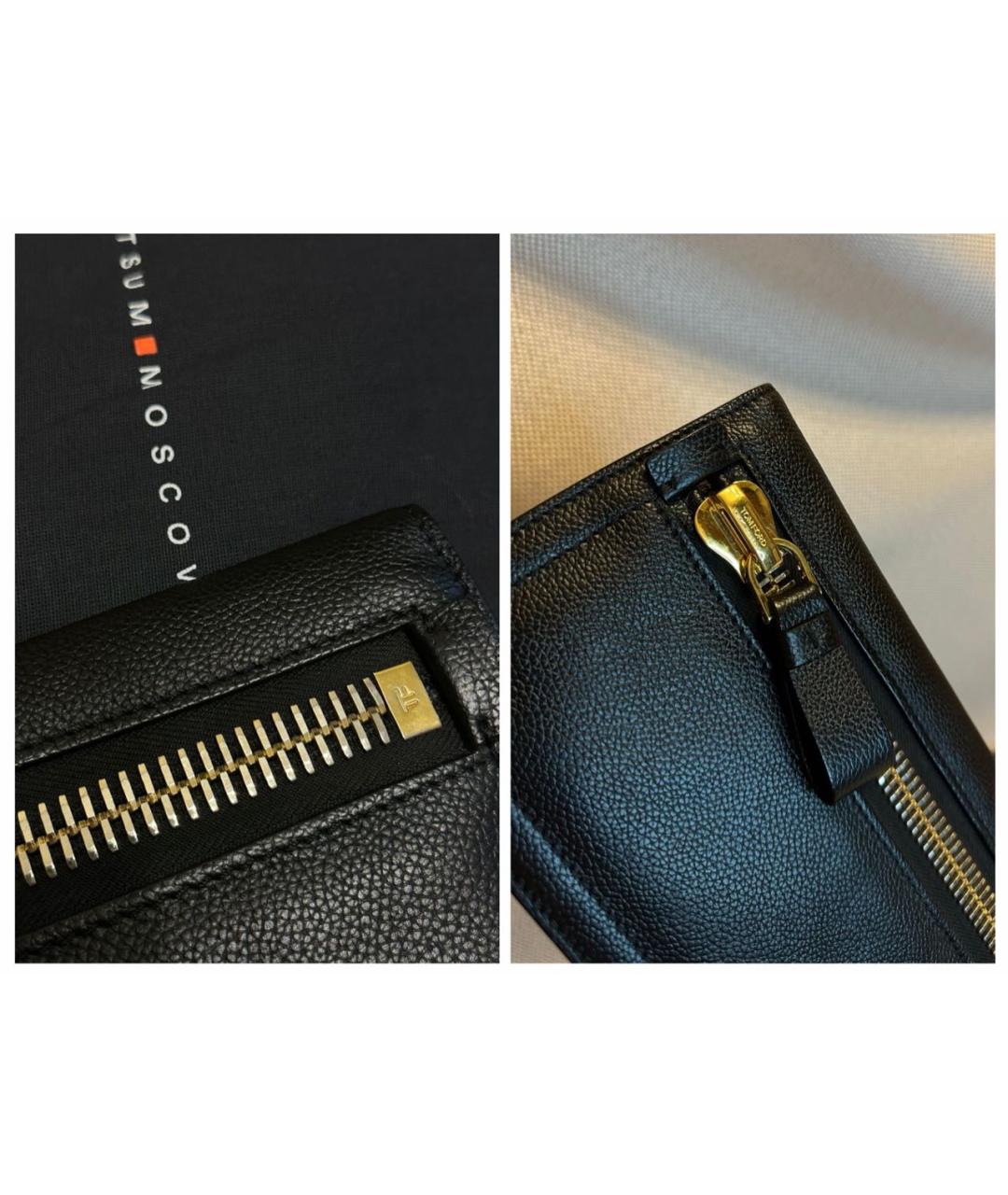 TOM FORD Черный кожаный кошелек, фото 5