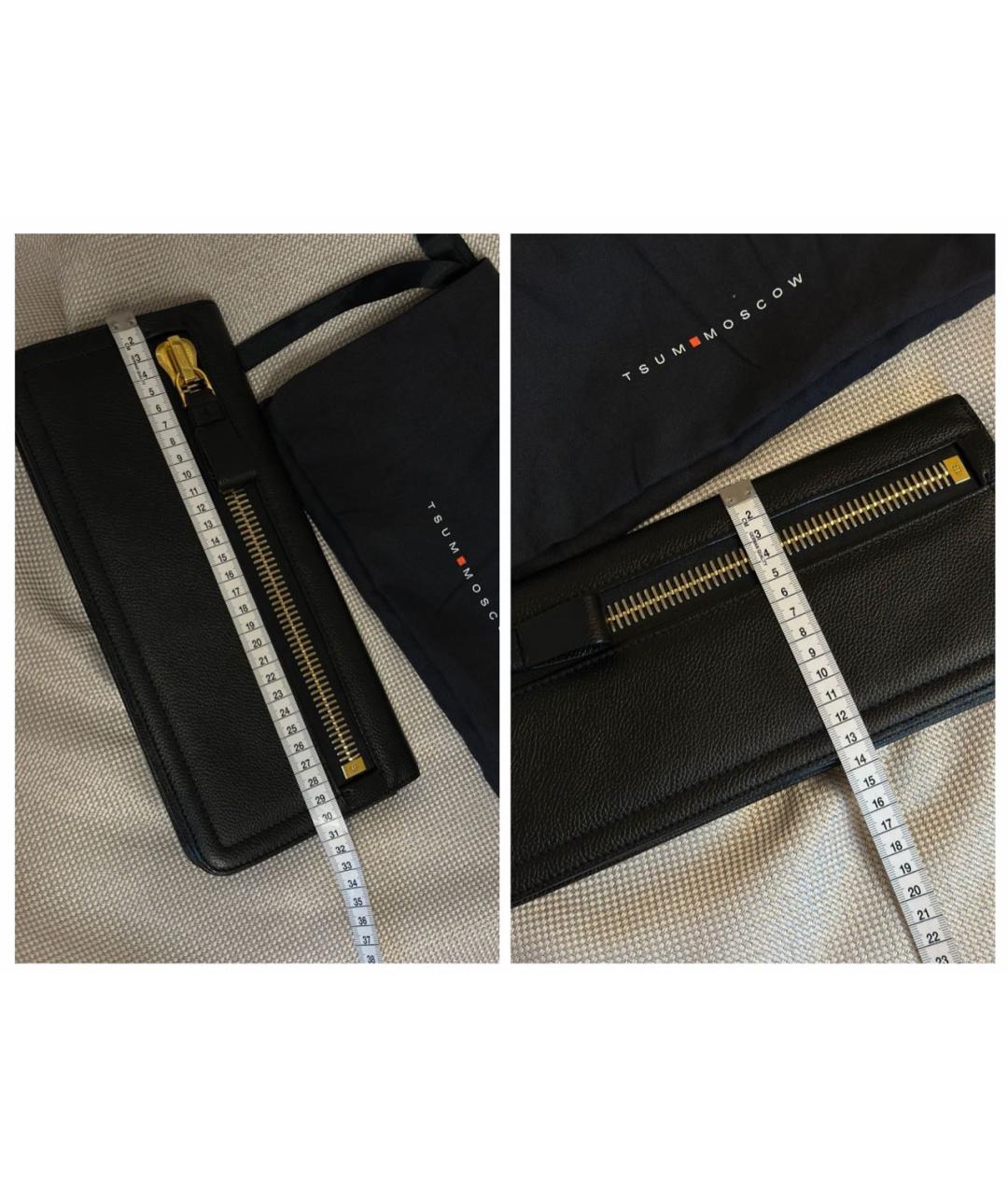 TOM FORD Черный кожаный кошелек, фото 8