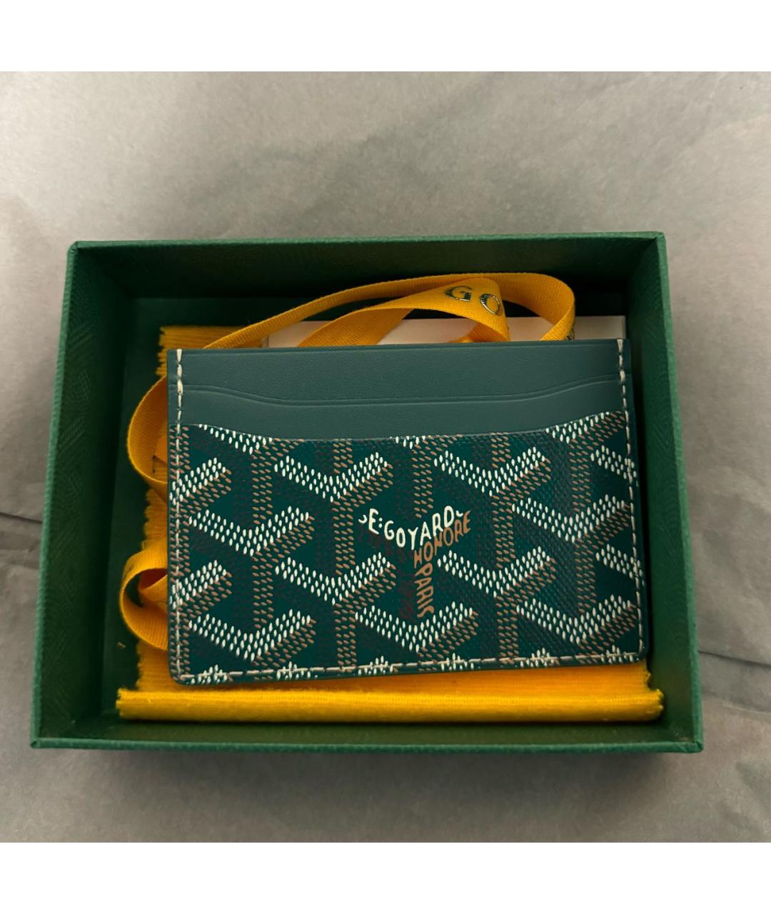 GOYARD Зеленый кардхолдер, фото 2