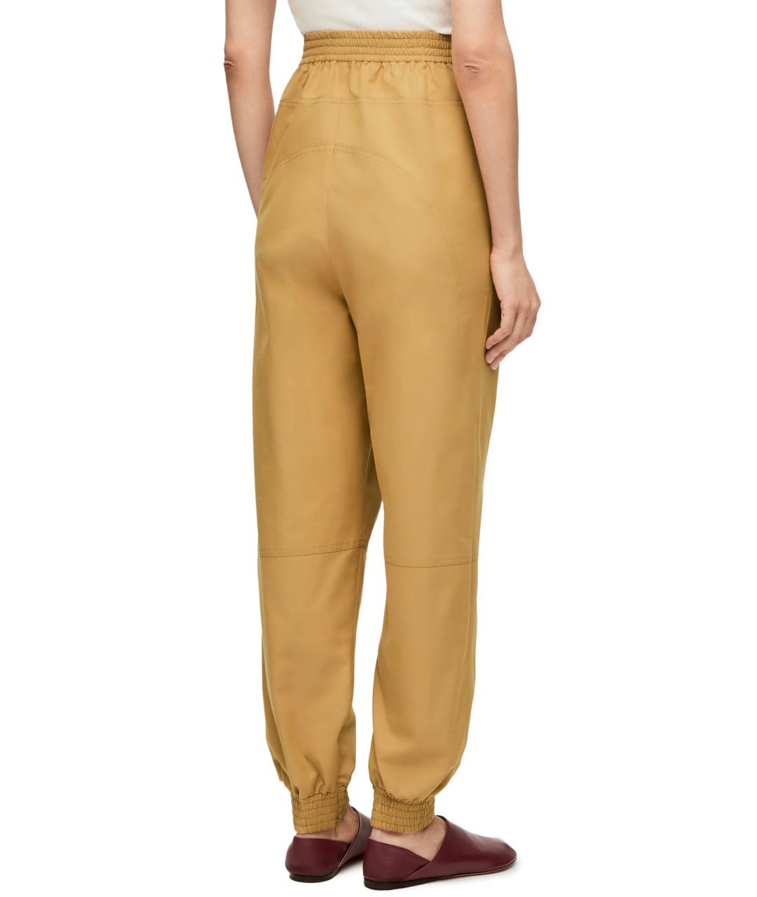 LOEWE Бежевые прямые брюки, фото 4